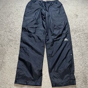 Vintage Y2K Adidas Mesh Lined Baggy Athletic Track Pants Large